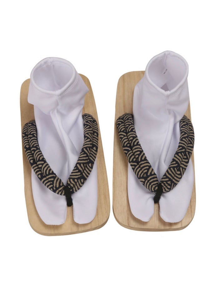 جوارب يابانية تابي جوارب ذات إصبعين جوارب مقاومة للانزلاق V-Toe كيمونو أنيمي كوسبلاي أبيض - Image 1